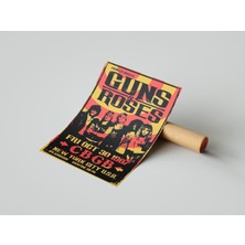 512 Art Design Guns Roses Müzik Duvar Dekor Poster 30 x 42 Çerçevesiz