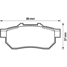 MGA Honda Arka Fren Balata MGA-55330