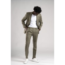 Sir Regular Fit Yarım Astarlı %100 Linen (Keten) Kumaş Takım Elbise