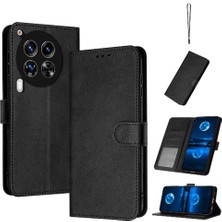 Mays Home Tecno Camon 30 Premier 5g Için Kart Yuvası ile Pu Deri ile Flip Case (Yurt Dışından)