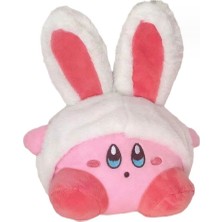 Qiqi Shop Kirby Peluş Oyuncak, Kızlar Için Sevimli Doğum Günü Hediyesi, Kirby Tavşan Şapkası 22CM (Yurt Dışından)