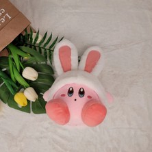 Qiqi Shop Kirby Peluş Oyuncak, Kızlar Için Sevimli Doğum Günü Hediyesi, Kirby Tavşan Şapkası 22CM (Yurt Dışından)