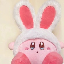 Qiqi Shop Kirby Peluş Oyuncak, Kızlar Için Sevimli Doğum Günü Hediyesi, Kirby Tavşan Şapkası 22CM (Yurt Dışından)