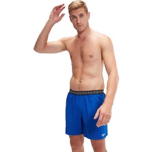 Speedo Mavi Erkek Lastikli Bel Normal Kalıp Şort Mayo 8-00334715332-SPEEDO Hyperboom Band