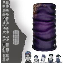 E-Taktik Extreme Çiçekli Love Yazılı Boyunluk Bandana Baf Toka Maske Saçbandı