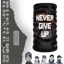 Extremet Basketball Gri Siyah Turuncu Renkli Boyunluk Bandana Baf Toka Maske Saçbandı