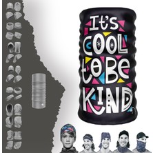 E-Taktik Extreme Pembe Sarı Mavi Üçgen Desenli Boyunluk Bandana Baf Toka Maske Saçbandı