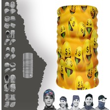 E-Taktik Extreme Paragöz Emojiler Boyunluk Bandana Baf Toka Maske Saçbandı