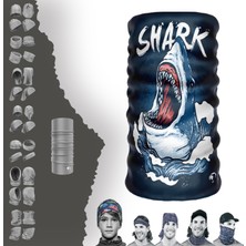 Extreme Kızgın Köpekbalıgı Boyunluk Bandana Baf Toka Maske Saçbandı