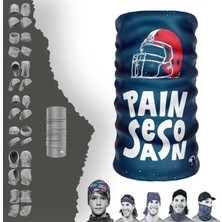 E-Taktik Extreme Painseason Yazılı Kırmızı Kasklı Boyunluk Bandana Baf Toka Maske Saçbandı