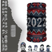 E-Taktik Extreme Kırmızı Lacivert 2022 Boyunluk Bandana Baf Toka Maske Saçbandı