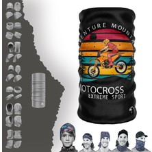 E-Taktik Extreme Motocross Extreme Sport Boyunluk Bandana Baf Toka Maske Saçbandı