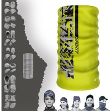 Extreme  Sarı Sporty Boyunluk Bandana Baf Toka Maske Saçbandı