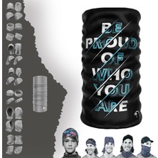 E-Taktik Extreme Beyaz Mavi Karışık Yazılı Boyunluk Bandana Baf Toka Maske Saçbandı