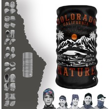 E-Taktik Extreme Beyaz Dağlı California Boyunluk Bandana Baf Toka Maske Saçbandı