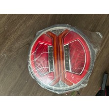 Gümüş Online Oto Yedek Parça 5 Fonksiyonlu Ledli Hamburger Lamba 12/24 Volt Uyumlu