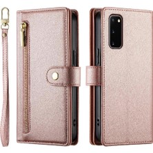 YH Mall Samsung Galaxy S20 Kickstand Cüzdan Bölmesi Kart Yuvaları Için Flip Case (Yurt Dışından)