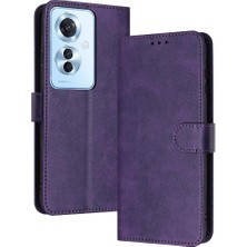 YH Mall Kart Yuvası Saf Renk Pu ile Toka ile Oppo Oppo 11F 5g Için Flip Case (Yurt Dışından)