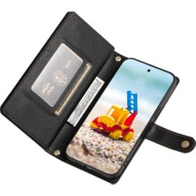 YH Mall Google Piksel 9 Pro Xl Çok Fonksiyonlu Kart Yuvaları Bilek Kayışı Için Flip Case (Yurt Dışından)