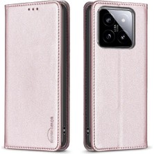 YH Mall Xiaomi 14 Iş Manyetik Cüzdan Çok Renkli Pu Deri Için Flip Case (Yurt Dışından)