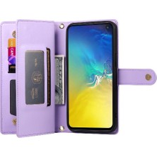 YH Mall Samsung Galaxy S10E Çok Fonksiyonlu Kart Yuvaları Kickstand Için Flip Case (Yurt Dışından)