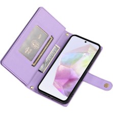 YH Mall Samsung Galaxy A35 Kickstand Çok Fonksiyonlu Kart Yuvaları Için Flip Case (Yurt Dışından)