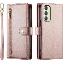 YH Mall Samsung Galaxy A25 Kickstand Bilek Kayışı Çok Fonksiyonlu Flip Case (Yurt Dışından)