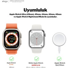 Elago Apple Watch Ultra Se 40 42 44 45 49 mm Galaxy 5 ve Pro Uyumlu Şarj Standı Siyah Beyaz