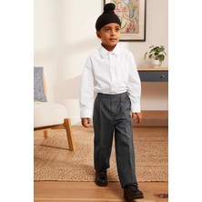 CMZ Collection Çocuk Kaliteli Kullanışlı Esnek Likralı Okul Pantolonu