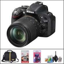 Nikon D5200 + 18-105 mm Vr Lens Dslr Fotoğraf Makinesi (Çanta + 32 GB Sd Kart + Temizlik Kiti Hediyeli)