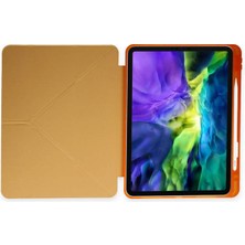 Newface iPad Pro 11 2021 Kılıf Kalemlikli Mars Tablet Kılıfı - Sarı