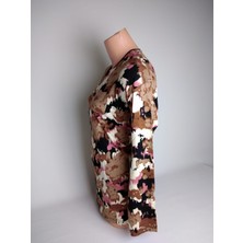 Yaşar Triko Kadın Siyah Krem V Yaka Uzun Kollu Yazlık Viskon Likralı Anne Penye Bluz