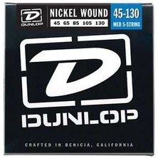 Jim Dunlop DBN45130 Medium 5 Telli 45-130 Bas Gitar Tel Seti