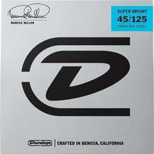 Jim Dunlop DBMMS45125 Marcus Miller Super Bright 45-125 Bas Gitar Teli