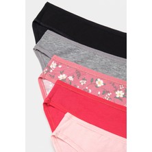 Penti Sweet Floral Life Çok Renkli 5li Slip Külot