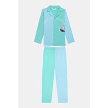 Penti Erkek Çocuk Water Sport Kırık Beyaz Gömlek Pijama Takımı