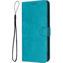 Mays Shop Toka ile IPhone 16 Pro Pu Deri Saf Renk Kickstand Için Flip Case (Yurt Dışından)