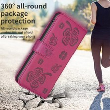 Mays Shop IPhone 6 Için Flip Case/6s Çok Renkli Pu Deri Kart Yuvaları Tutucu Yonca (Yurt Dışından)