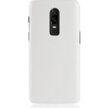 Mays Shop Oneplus 6 Klasik Timsah Moda Uyumluluğu Için Şık Klasik Kılıf (Yurt Dışından)