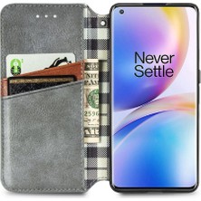 Mays Shop Oneplus 8 Pro Cüzdan Fonksiyonu Için Kılıf Deri Kılıf Kapak Çevirin Moda (Yurt Dışından)