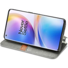 Mays Shop Oneplus 8 Pro Cüzdan Fonksiyonu Için Kılıf Deri Kılıf Kapak Çevirin Moda (Yurt Dışından)