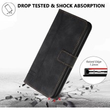 Mays Shop Telefon Kılıfı Için Xiaomi Poco M6 4g El Kayışı Pu Deri Flip Folio Cüzdan (Yurt Dışından)