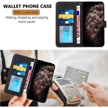 Mays Shop Telefon Kılıfı Için Xiaomi Poco M6 4g El Kayışı Pu Deri Flip Folio Cüzdan (Yurt Dışından)