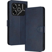 Mays Shop Kart Yuvası Pu ile Toka Kickstand ile Tecno Pova 6 Pro Için Flip Case (Yurt Dışından)