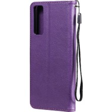 Mays Shop Vivo Y72 5g Iş Cüzdan Telefon Kılıfı Için Flip Case Yüksek Kalite Deri (Yurt Dışından)