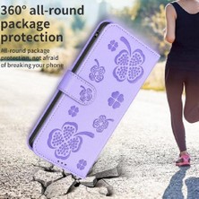 Mays Shop Xiaomi 13 Lite 5g Için Flip Case Cüzdan Çok Renkli Pu Deri Yonca Kartı (Yurt Dışından)