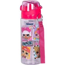 Wiggle 500 ml Lol Surprise Bebek Pipetli Askılı Kilitlenebilir Su Matarası