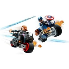 76260 LEGO Marvel Black Widow ve Kaptan Amerika Motosikletleri 130 Parça +6 Yaş