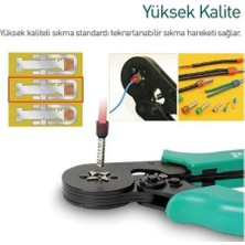 Proskit 4 Köşe Terminal Yüksük Sıkma Pensesi (Awg 26 - 10 ) CP-462G