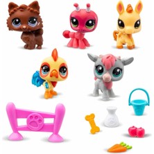 1005103 Littlest Pet Shop Minişler 5'li Figür Seti S1 Çiftlik Temalı -Sunman